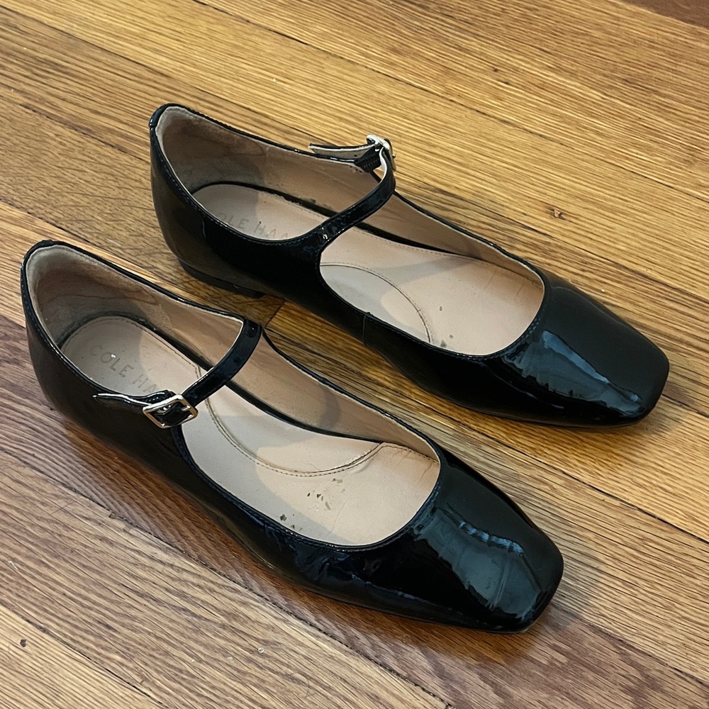 Cole Haan Bridge Mary Jane Patent Leather Shoes